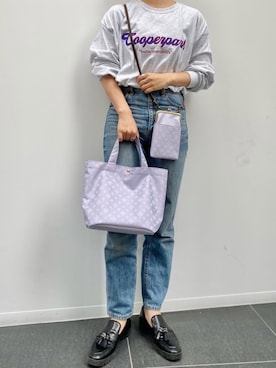 「Daily russet（デイリー ラシット）のアイテム」を使った、Dailyrusset ECさん（レディース・162cm）の春コーディネート