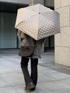 「折り畳み傘」｜Dailyrusset ECさん（レディース・155cm）の春コーディネート