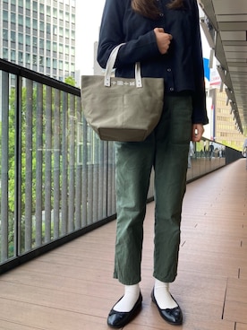 「キャンバストート」｜Dailyrusset ECさん（レディース・164cm）の春コーディネート