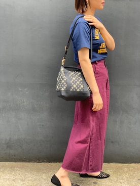 「Daily russet（デイリー ラシット）のアイテム」を使った、Dailyrusset ECさん（レディース・164cm）の春コーディネート