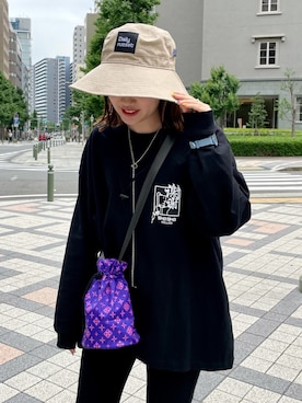 「Daily russet（デイリー ラシット）のアイテム」を使った、Dailyrusset ECさん（レディース・156cm）の夏コーディネート