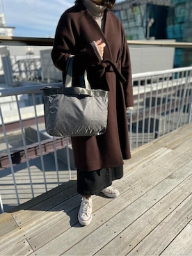 「Daily russet（デイリー ラシット）のアイテム」を使った、Dailyrusset ECさん（レディース・161cm）の冬コーディネート