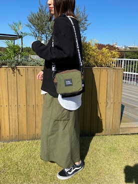 「Daily russet（デイリー ラシット）のアイテム」を使った、Dailyrusset ECさん（レディース・161cm）の冬コーディネート