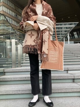 「コラボレーション」｜Dailyrusset ECさん（レディース・164cm）の冬コーディネート