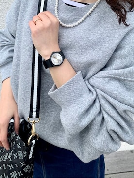 「ラバーバンド」｜Dailyrusset ECさん（レディース・154cm）の冬コーディネート