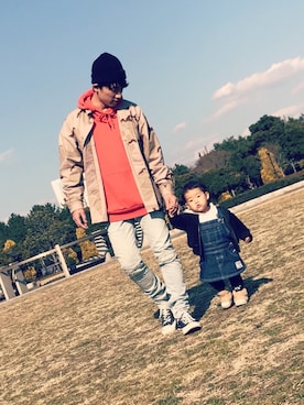 「Saturdays NYC（サタデーズ ニューヨークシティ ）のアイテム（ニットキャップ/ビーニー）」を使った、yukkiiさん（メンズ・170cm）の冬コーディネート