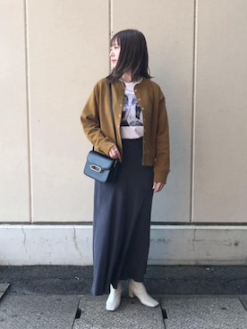 木下　遥さん（レディース・165cm）の秋コーディネート