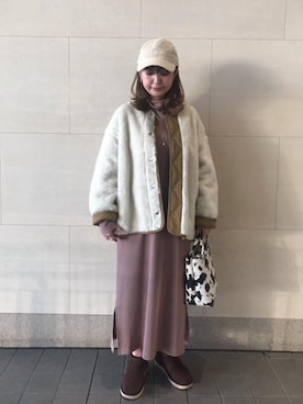 木下　遥さん（レディース・165cm）の秋コーディネート