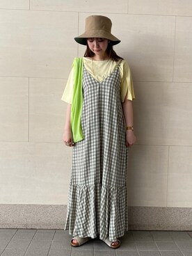 「ベーシック/トラッド」｜木下　遥さん（レディース・160cm）の夏コーディネート