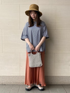 木下　遥さん（レディース・160cm）の夏コーディネート