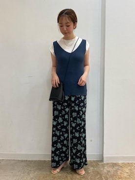木下　遥さん（レディース・160cm）の夏コーディネート