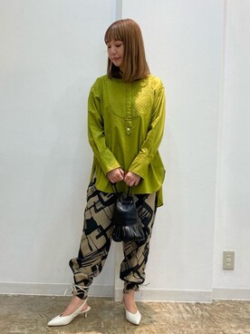 「ARRUM（アールム）のアイテム」を使った、木下　遥さん（レディース・160cm）の秋コーディネート