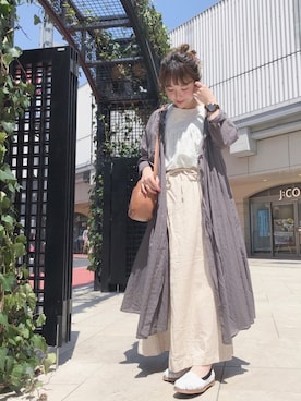 「サマンサモスモス」｜「アイテム（スリッポン）」を使った、riiiiiさん（レディース・155cm）の春コーディネート