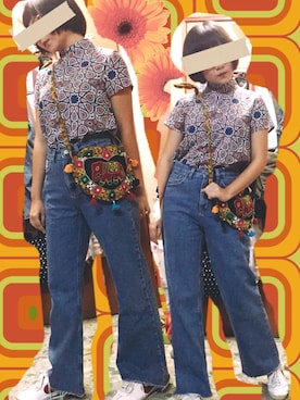 「pattern」｜「アイテム（ショルダーバッグ）」を使った、applaiさん（レディース・156cm）の夏コーディネート