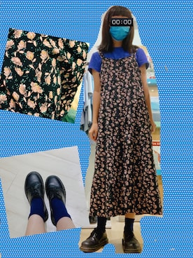 「blue」｜「アイテム（その他シューズ）」を使った、applaiさん（レディース・156cm）の夏コーディネート