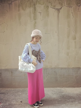 岑小咪さん（レディース・167cm）の冬コーディネート