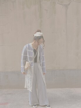 岑小咪さん（レディース・167cm）の春コーディネート