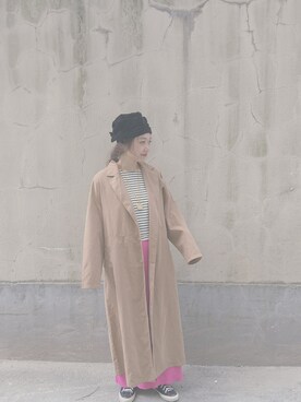 岑小咪さん（レディース・167cm）の春コーディネート