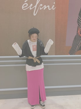 岑小咪さん（レディース・167cm）の春コーディネート