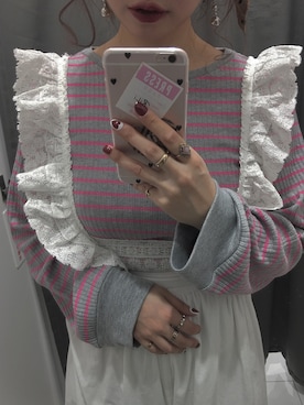 「Another Edition（アナザーエディション）のアイテム（サロペット/オーバーオール）」を使った、岑小咪さん（レディース・167cm）の冬コーディネート