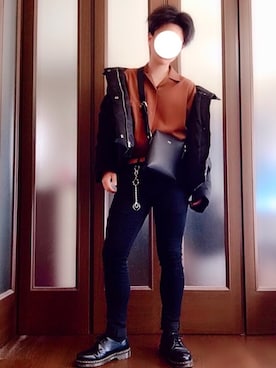 「Lui's（ルイス）のアイテム（ダウンジャケット/コート）」を使った、akさん（メンズ・167cm）の冬コーディネート