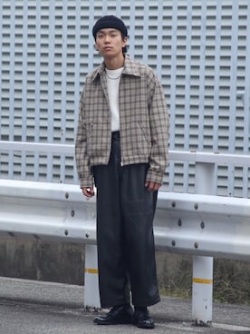 「saby」｜「アイテム（ジャケット/アウター）」を使った、ユースケさん（メンズ・177cm）の秋コーディネート