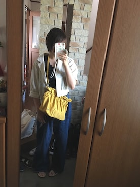 「レースタンクトップ」｜せいかさん（レディース・152cm）の秋コーディネート