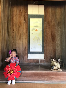 「子供服」｜「アイテム（水着/着物・浴衣）」を使った、パトリシアさん（キッズ・90cm）の秋コーディネート