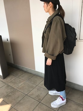 「ZARAワンピース」｜saaya0126さん（レディース・161cm）の春コーディネート