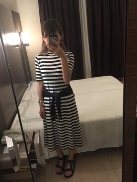 「Factor=（ファクターイコール）のアイテム（トップス）」を使った、sayoさん（レディース・165cm）の夏コーディネート