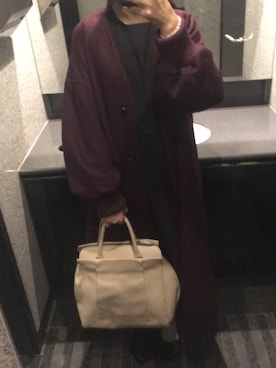 「mici（ミチ）のアイテム（その他アウター）」を使った、sayoさん（レディース・165cm）の秋コーディネート