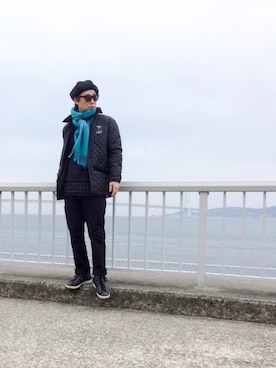 「URBAN RESEARCH（アーバンリサーチ）のアイテム（ハンチング/ベレー帽）」を使った、☈ ¥ ⍨⃝⇑さん（メンズ・175cm）の春コーディネート