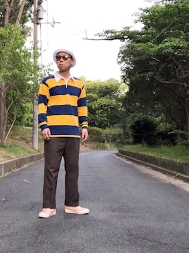 「DAISO（DAISO）のアイテム（アナログ腕時計）」を使った、☈ ¥ ⍨⃝⇑さん（メンズ・175cm）の春コーディネート