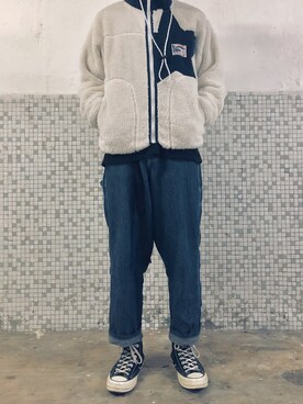 「no brand（ノーブランド）のアイテム（ダウンジャケット/コート）」を使った、style_rlltさん（メンズ・172cm）の冬コーディネート