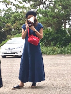 「moussy」｜「アイテム（ハンチング/ベレー帽）」を使った、Mami  さん（レディース・156cm）の秋コーディネート