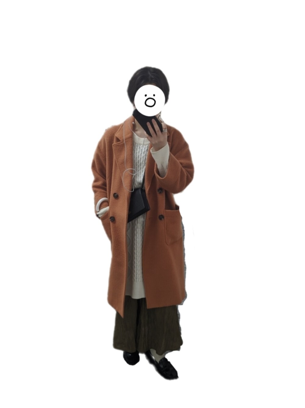 「ゆるコーデ、レイヤードスタイル、ローファー、ショートヘア、KBF」｜「G.H. Bass & Co.の＜G.H.BASS＞ PENNY LOAFER/ﾛｰﾌｧｰ◆（ローファー、ブラック系）」を使った、あやぬんさん（レディース・160cm）の春コーディネートの1枚目の写真