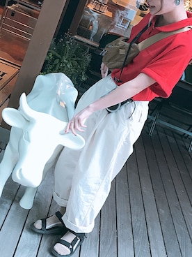 「conges payes ADIEU TRISTESSE（コンジェ ペイエ アデュートリステス）のアイテム」を使った、natsumiさん（レディース・160cm）の春コーディネート
