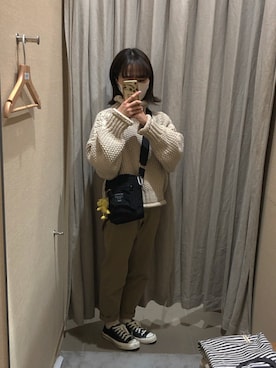 「無印良品コーデ」｜ameさん（レディース・152cm）の春コーディネート