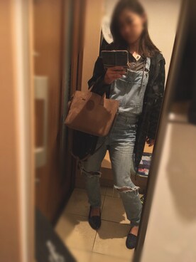 「H&M DIVIDED（エイチアンドエム　ディヴァイデッド）のアイテム（オールインワン・サロペット）」を使った、sandyさん（レディース・160cm）の秋コーディネート