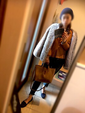 「AVAN LILY（アヴァンリリィ）のアイテム（帽子）」を使った、sandyさん（レディース・160cm）の秋コーディネート