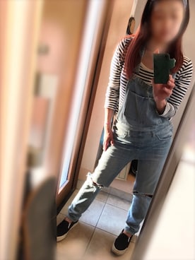 「H&M DIVIDED（エイチアンドエム　ディヴァイデッド）のアイテム（オールインワン・サロペット）」を使った、sandyさん（レディース・160cm）の春コーディネート