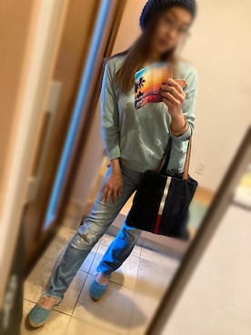 「AVAN LILY（アヴァンリリィ）のアイテム」を使った、sandyさん（レディース・160cm）の春コーディネート