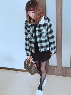 「LouisVuitton」｜「アイテム（その他アウター）」を使った、reichelさん（レディース・148cm）の冬コーディネート