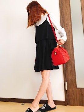 「ハイネックトップス」｜reichelさん（レディース・148cm）の春コーディネート