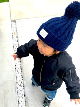 「息子コーデ」｜「アイテム（ブルゾン）」を使った、reichelさん（レディース・148cm）の秋コーディネート
