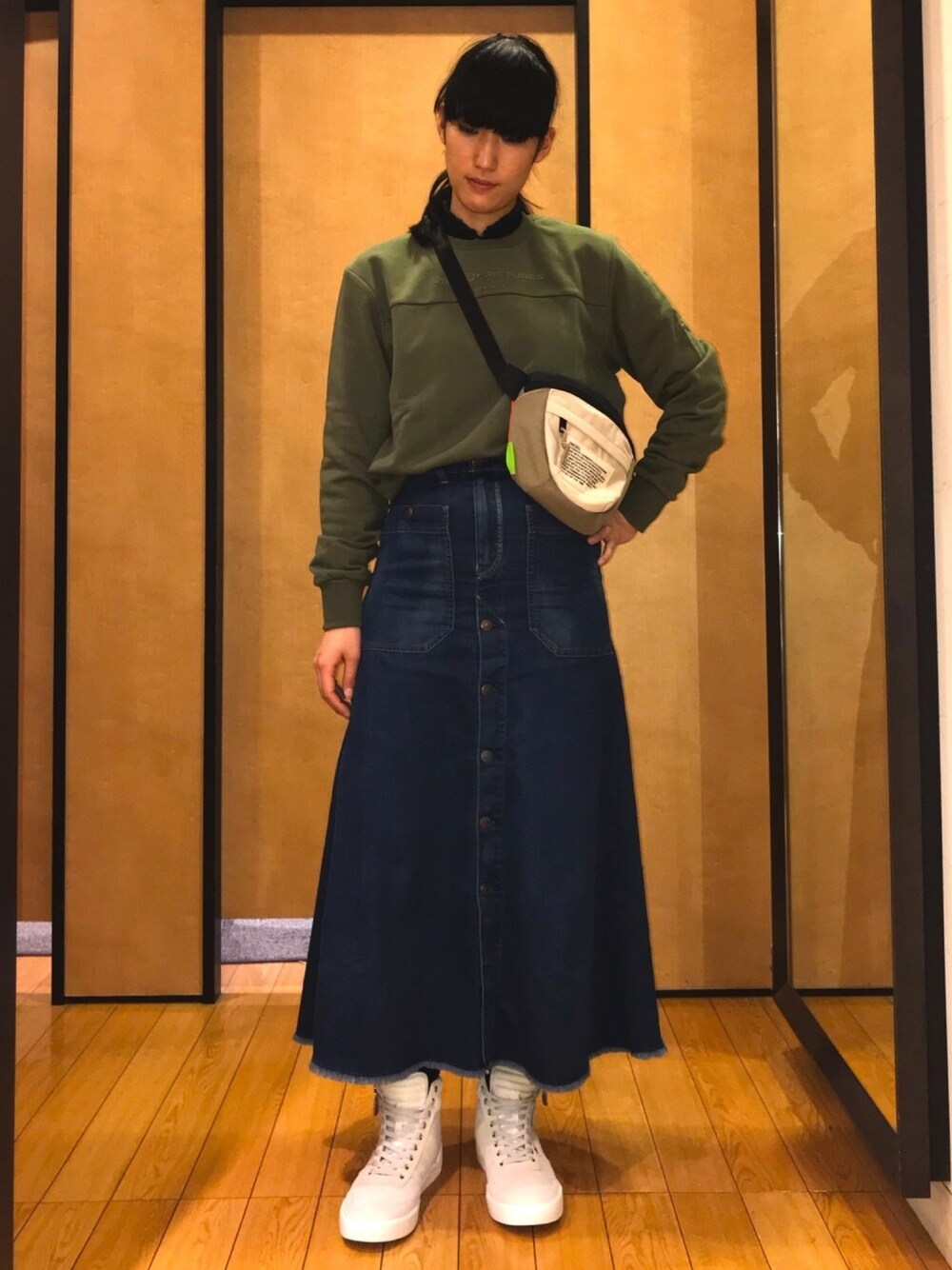 DIESEL ジョグジーンズロングスカート 29