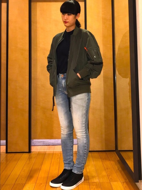 Yu Ki Diesel ジェイアール京都伊勢丹 Men S Dieselのブルゾンを使ったコーディネート Wear