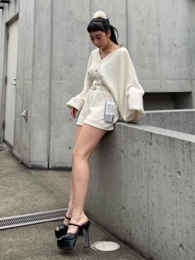 ニットショートパンツ の人気ファッションコーディネート Wear