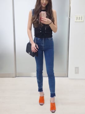 chika Uさん（レディース・164cm）の夏コーディネート