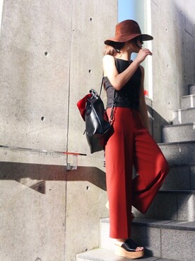 chika Uさん（レディース・164cm）の夏コーディネート